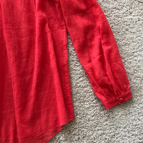 J. Crew Embroidered Gauze Top - Picture 6 of 7